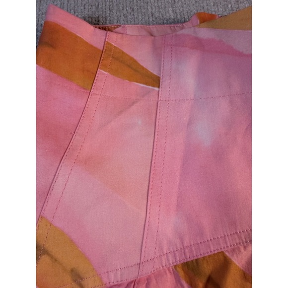 ZARA Pink Banana Print High Low Midi Skirt 3188/153 XS New With Tags - Picture 6 of 9